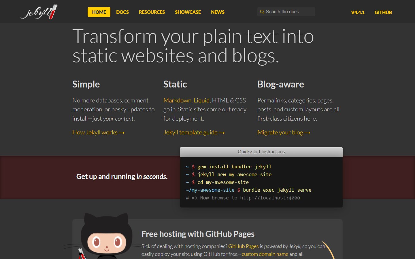 Jekyll screenshot