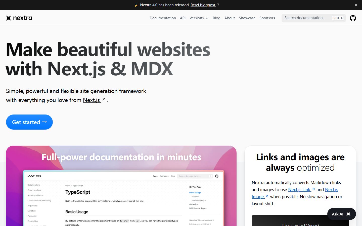 Nextra screenshot