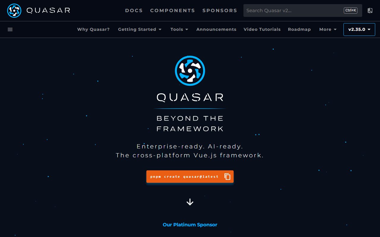 Quasar Framework screenshot