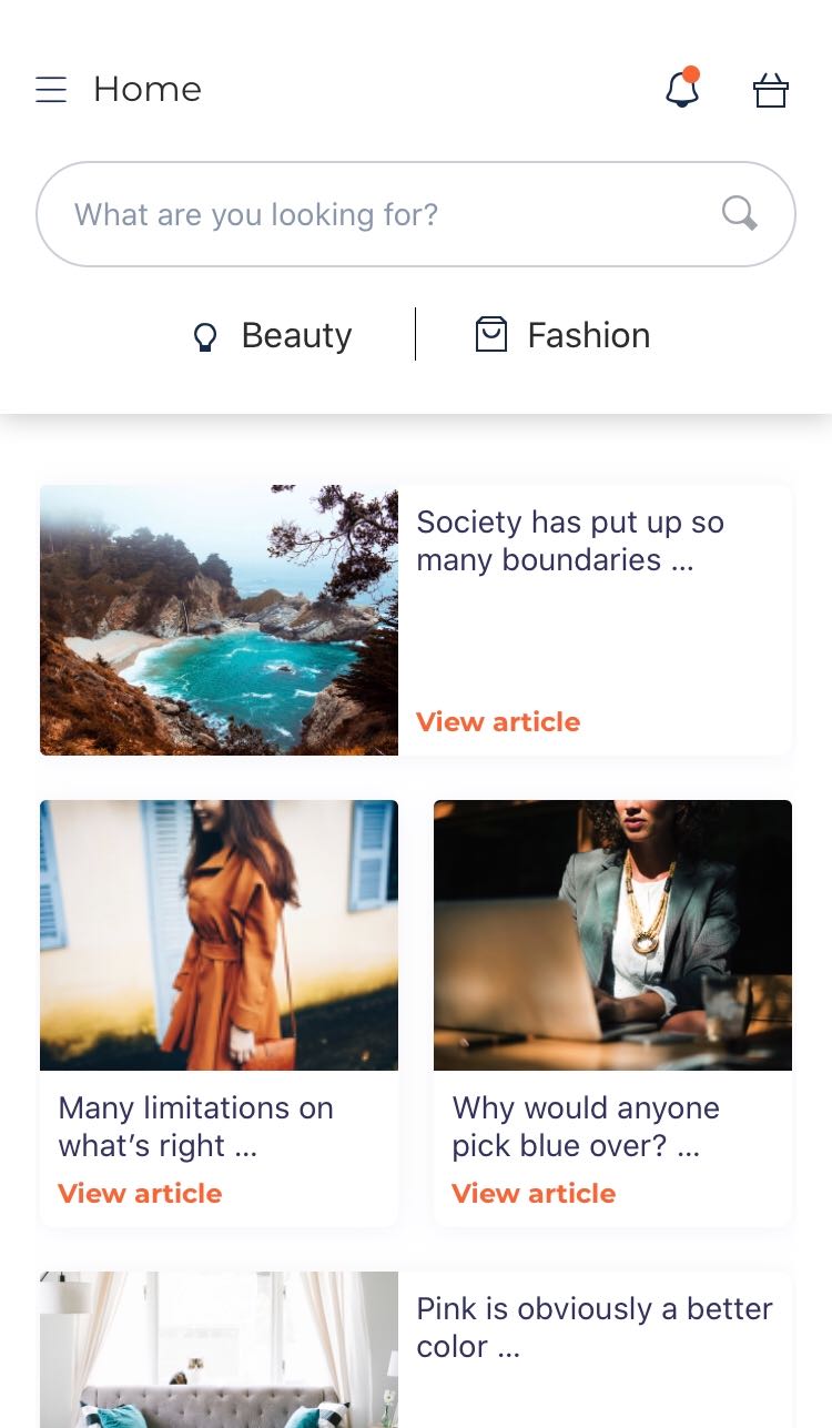 React Native Demo — project screenshot